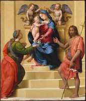 Free download Madonna and Child Enthroned with Saints Mary Magdalen and John the Baptist free photo or picture to be edited with GIMP online image editor