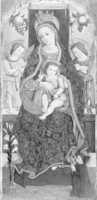 Free download Madonna and Child Enthroned with Two Angels and a Donor free photo or picture to be edited with GIMP online image editor