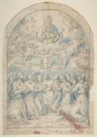 Free download Madonna and Child in Glory Adored by Angels free photo or picture to be edited with GIMP online image editor