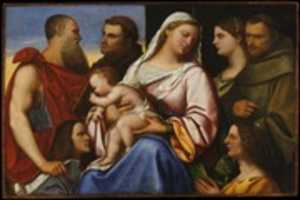 Free download Madonna and Child with Saints and Donors free photo or picture to be edited with GIMP online image editor