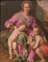 Free download Madonna and Child with the Infant Saint John the Baptist free photo or picture to be edited with GIMP online image editor