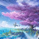 Magical Cherry Blossom Tree by the Abyss  screen for extension Chrome web store in OffiDocs Chromium