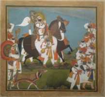 Free download Maharana Bhim Singh and Retinue Go to a Hunt free photo or picture to be edited with GIMP online image editor