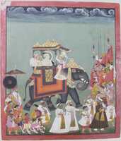 Free download Maharana Raj Singh II in Procession with Members of His Court free photo or picture to be edited with GIMP online image editor