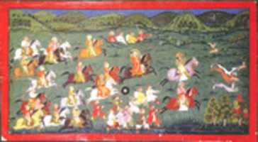 Free download Maharana Sangram Singh Hunting Hares at Naramangra free photo or picture to be edited with GIMP online image editor