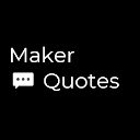 Maker Quotes  screen for extension Chrome web store in OffiDocs Chromium