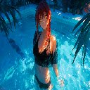 Makima In The Pool Live Wallpaper New  screen for extension Chrome web store in OffiDocs Chromium