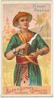 Free download Malay Creese, from the Arms of All Nations series (N3) for Allen & Ginter Cigarettes Brands free photo or picture to be edited with GIMP online image editor