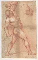 Free download Male Nude with Left Arm Upraised, and a Further Study of His Head free photo or picture to be edited with GIMP online image editor
