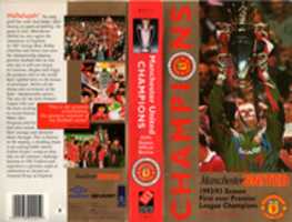 Free download Manchester United Champions Official Review 92 93 Season UK VHS 1993 Cover free photo or picture to be edited with GIMP online image editor