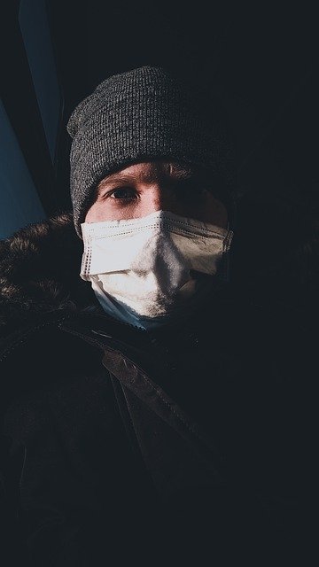 دانلود رایگان ماسک صورت سرد مرد عکس ویروس کرونا برای ویرایش با ویرایشگر تصویر آنلاین رایگان GIMP