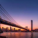 Manhattan Bridge During Night Time  screen for extension Chrome web store in OffiDocs Chromium