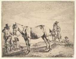Free download Man Holding a Horse by the Bridle free photo or picture to be edited with GIMP online image editor