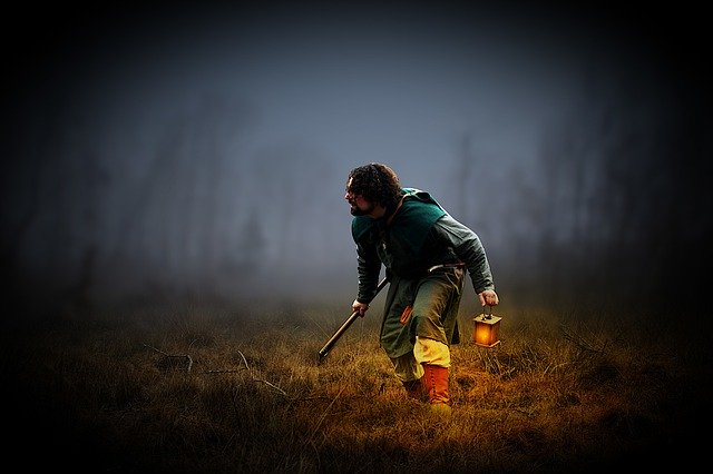 Free download man human ax lantern light free picture to be edited with GIMP free online image editor