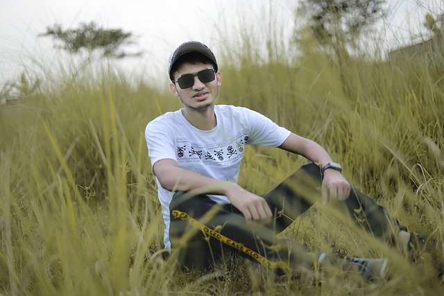 Free download man meadow fashion pose outdoors free picture to be edited with GIMP free online image editor