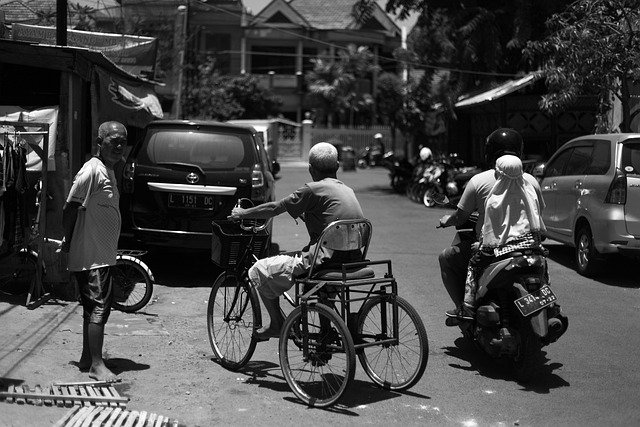 Free download man men portrait road bicycle free picture to be edited with GIMP free online image editor