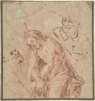 Free download Man of Sorrows and Two Studies of Heads free photo or picture to be edited with GIMP online image editor