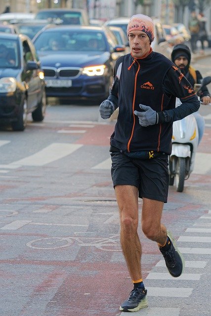 Free download man running jogging bike track free picture to be edited with GIMP free online image editor