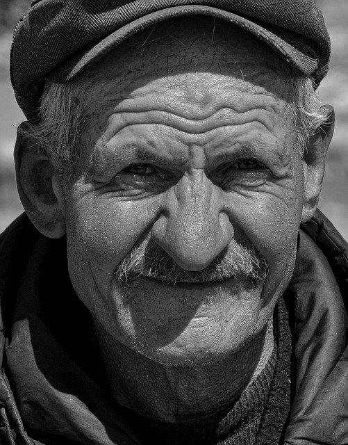 Free download man senior portrait black and white free picture to be edited with GIMP free online image editor