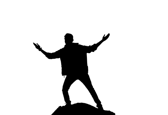 Free download Man Silhouette Pose -  free illustration to be edited with GIMP free online image editor