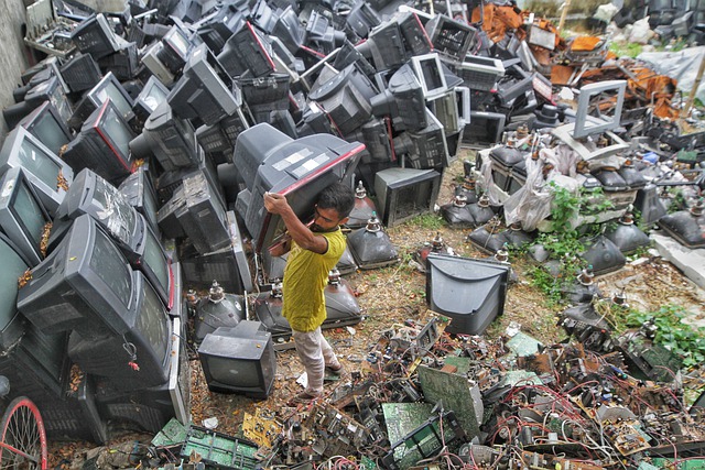 Free download man televisions junkyard junk old free picture to be edited with GIMP free online image editor