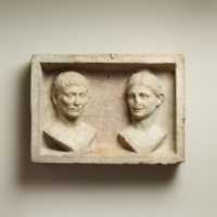 Téléchargement gratuit de relief de tombe en marbre avec deux bustes de portraits photo ou image gratuite à éditer avec l'éditeur d'images en ligne GIMP