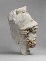 Free download Marble relief fragment with the head of Mars free photo or picture to be edited with GIMP online image editor