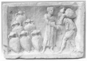 Free download Marble relief showing transport amphorae free photo or picture to be edited with GIMP online image editor