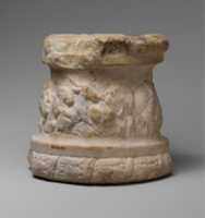Free download Marble round altar with a frieze of animals and masks free photo or picture to be edited with GIMP online image editor