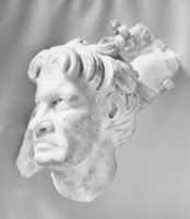 Free download Marble sarcophagus fragment: head of a Gaul free photo or picture to be edited with GIMP online image editor