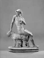 Free download Marble statue of Dionysos seating on a panther free photo or picture to be edited with GIMP online image editor
