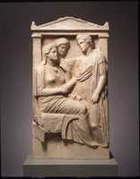 Free download Marble stele (grave marker) of Lysistrate free photo or picture to be edited with GIMP online image editor