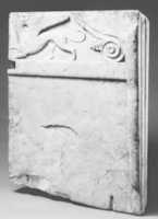 Free download Marble table leg (trapezophoros) with reliefs of griffins free photo or picture to be edited with GIMP online image editor
