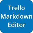 OffiDocs Chromium の拡張 Chrome Web ストアの Trello 画面の Markdown Editor