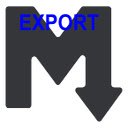 Markdown Reader HTML Export  screen for extension Chrome web store in OffiDocs Chromium