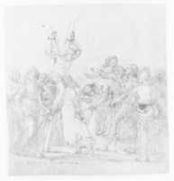 Free download Martydom of Saint Andrew (recto); Head of a Woman (verso) free photo or picture to be edited with GIMP online image editor