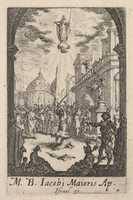 Free download Martyrdom of Saint James the Greater, from The Little Apostles or the Martyrdom of the Apostles (Les Petits Apotres ou le Martyre des Apotres) free photo or picture to be edited with GIMP online image editor