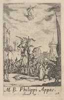 Free download Martyrdom of Saint Philip, from The Little Apostles or the Martyrdom of the Apostles (Les Petits Apotres ou le Martyre des Apotres) free photo or picture to be edited with GIMP online image editor