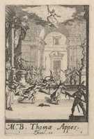 Free download Martyrdom of Saint Thomas, from The Little Apostles or the Martyrdom of the Apostles (Les Petits Apotres ou le Martyre des Apotres) free photo or picture to be edited with GIMP online image editor