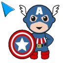 Ekran Marvel Chibi Cursor dla rozszerzenia sklepu internetowego Chrome w OffiDocs Chromium