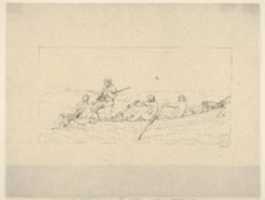 Free download Marylanders Crossing the Potomac to Join the Southern Army (from Confederate War Etchings) free photo or picture to be edited with GIMP online image editor