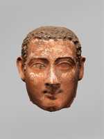 Free download Mask of a man with short curly hair and long sideburns free photo or picture to be edited with GIMP online image editor