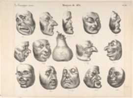 Free download Masks of 1831, published in La Caricature free photo or picture to be edited with GIMP online image editor