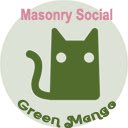 Tela Masonry Social para extensão da loja virtual do Chrome no OffiDocs Chromium