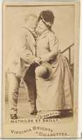 Free download Mathilde et Dailly, from the Actors and Actresses series (N45, Type 1) for Virginia Brights Cigarettes free photo or picture to be edited with GIMP online image editor