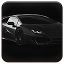 Mattschwarzer Lamborghini-Bildschirm für die Erweiterung des Chrome-Webshops in OffiDocs Chromium