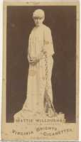 Free download Mattie Willoughby, from the Actors and Actresses series (N45, Type 1) for Virginia Brights Cigarettes free photo or picture to be edited with GIMP online image editor