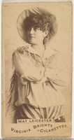Free download May Leicester, from the Actors and Actresses series (N45, Type 1) for Virginia Brights Cigarettes free photo or picture to be edited with GIMP online image editor