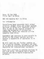 Free download MBS 043 - Post Office Horizon Notice - Mail To China - jpg & OCR txt free photo or picture to be edited with GIMP online image editor
