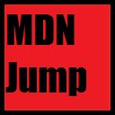 Layar MDNJump untuk toko web ekstensi Chrome di OffiDocs Chromium